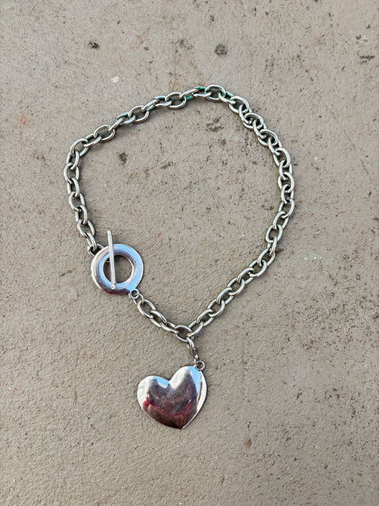 raver heart necklace