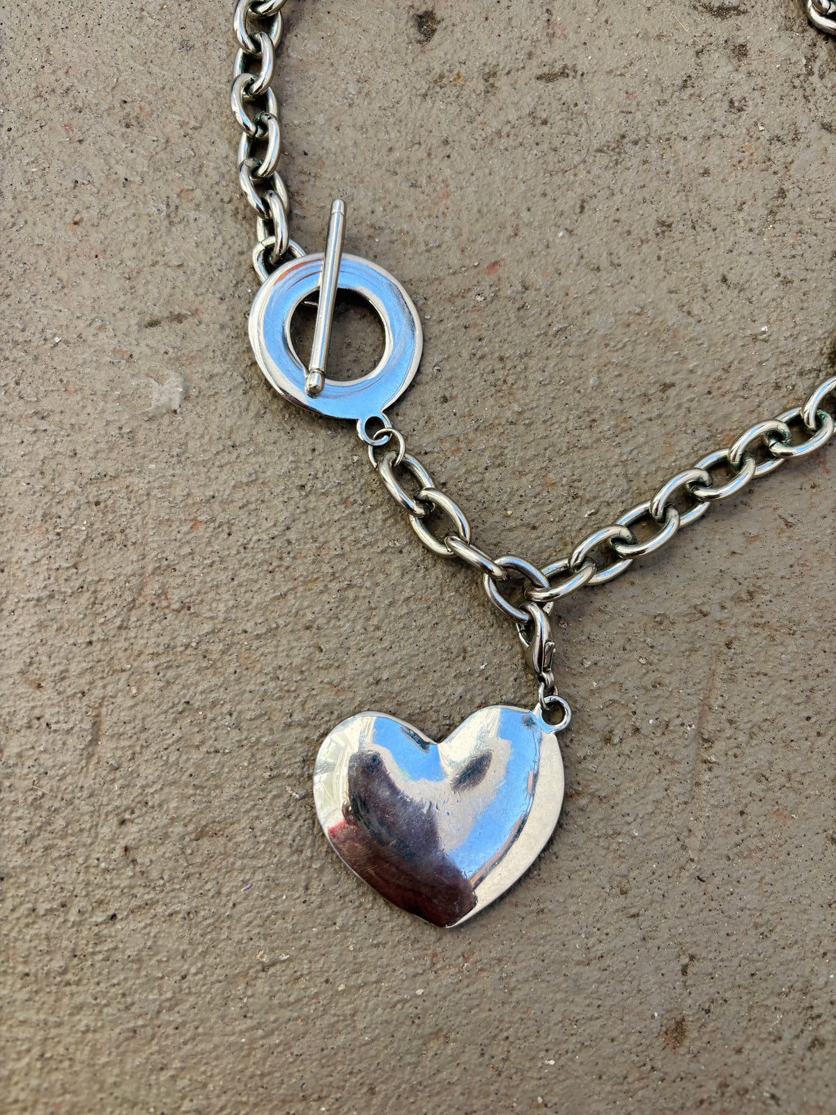 raver heart necklace