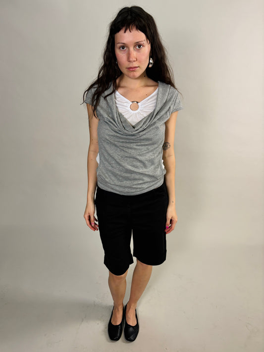 layered grey shirt