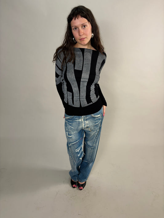sisley print longsleeve