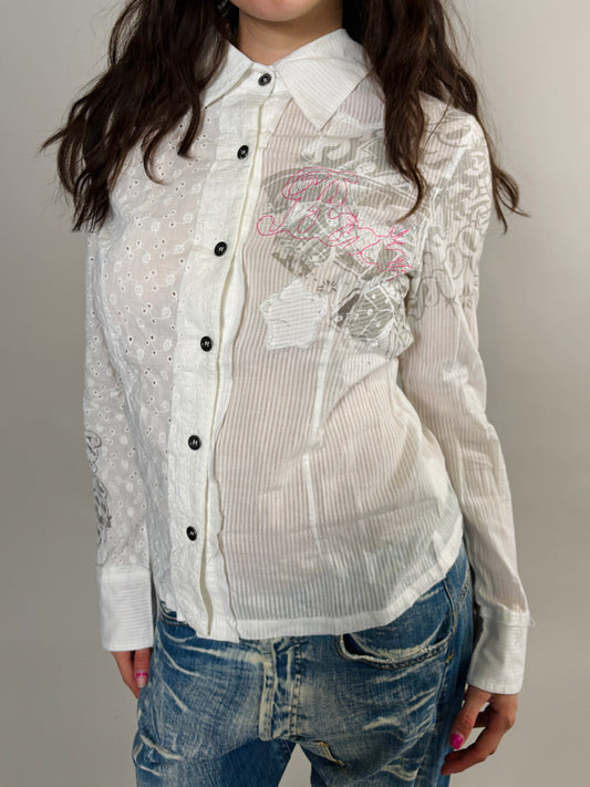 00s print blouse