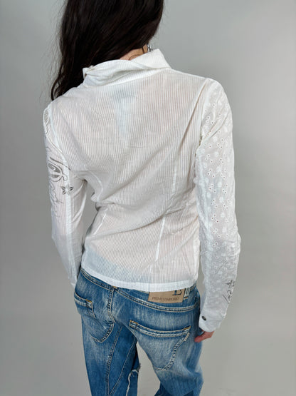 00s print blouse