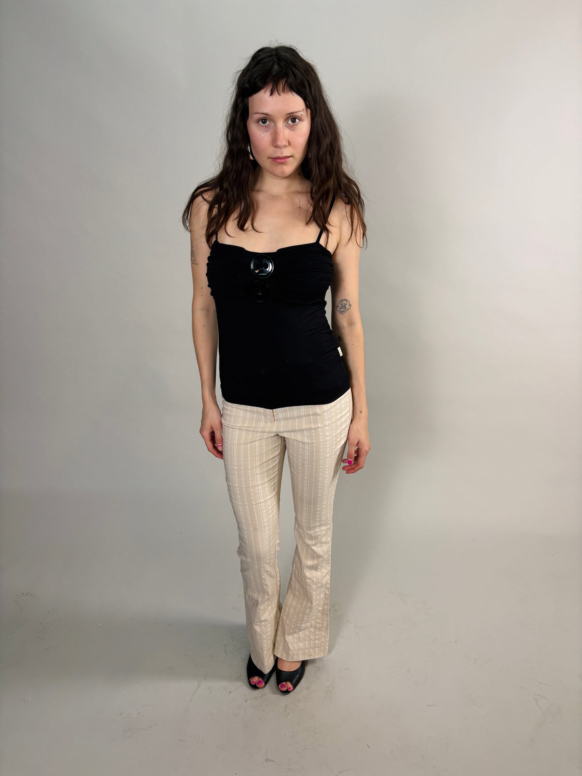 black button cami