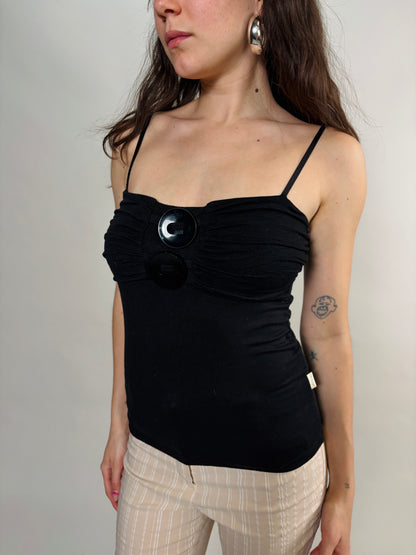 black button cami