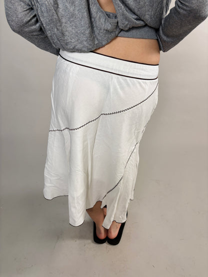 whimsical ebroiled midi skirt
