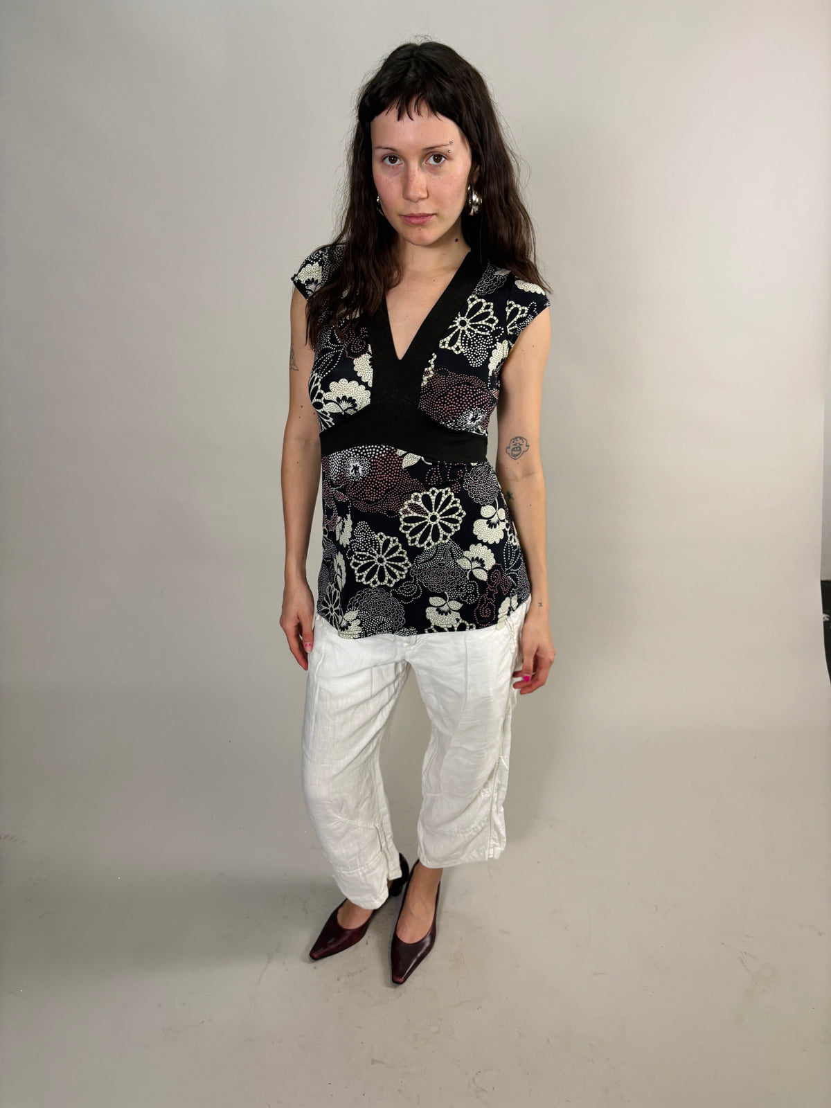 floral 90s tshirt