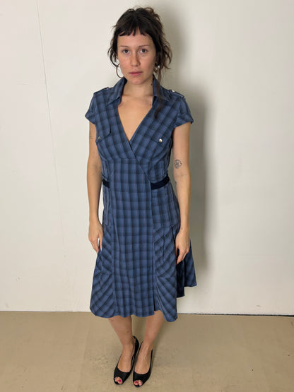 karen millen plaid midi dress