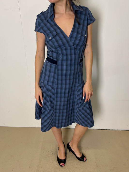 karen millen plaid midi dress