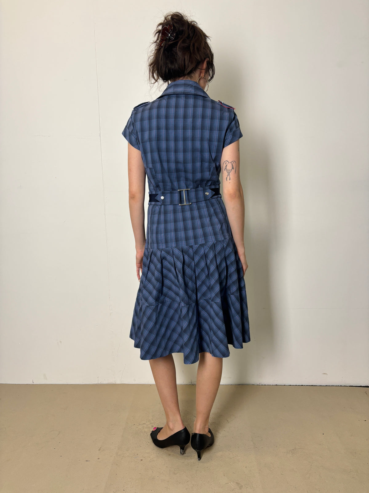 karen millen plaid midi dress