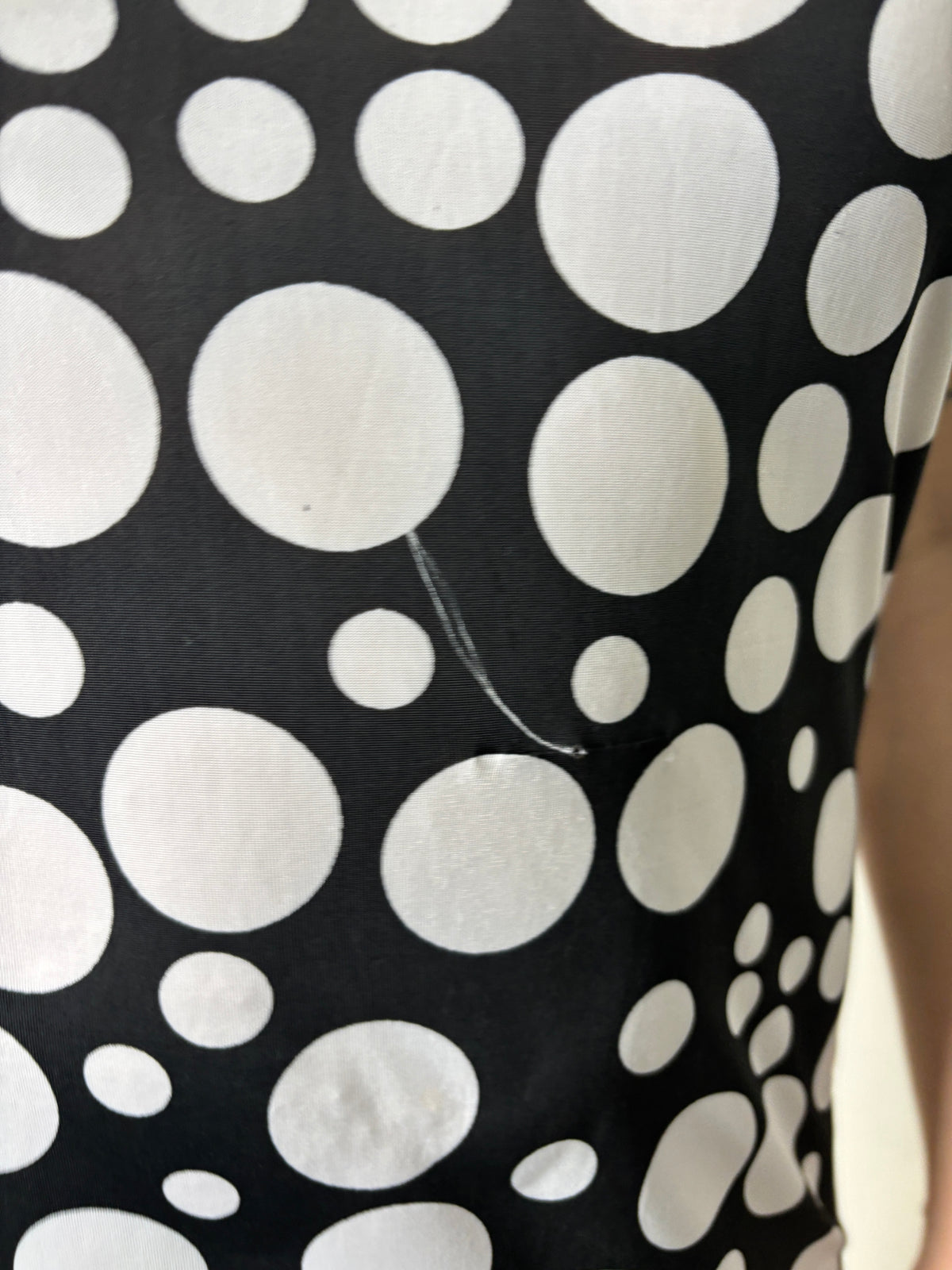 asymmetrical dot dress
