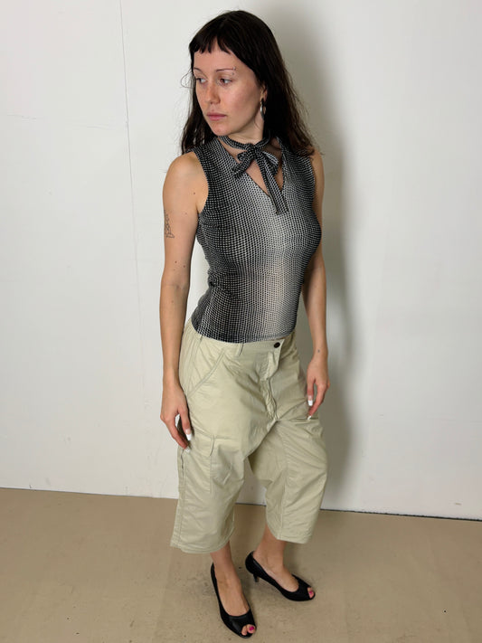90s bow blouse