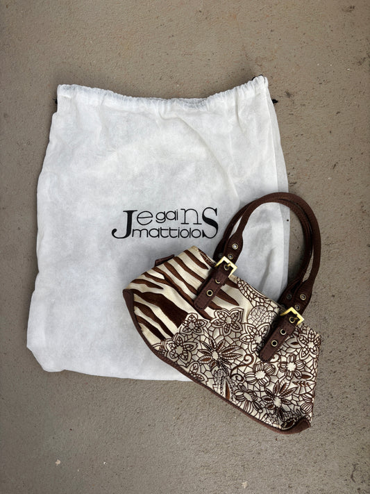 2000s zebra print bag
